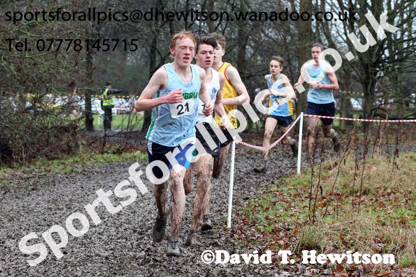 Intermediate boys Northern Inter Counties Schools Cross Country, Stockton. Photo: David T. Hewitson/Sports for All Pics